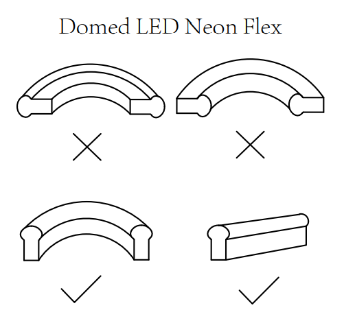 Domed LED Neon Light D10P